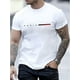 thumbnail image 1 of [ Casual T-shirt] Comfortable Men's Casual Fashion T-shirt, Paris Print Pattern, Breathable Short-sleeved Round Neck, 1 of 4