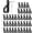 Black, variant on 40Pcs Q-Hanger Hooks: Crew Hooks for Outdoor String Light, Screw-in Christmas Hooks, Indoor/Outdoor Clips for Hanging Fairy and Patio Lights (White)