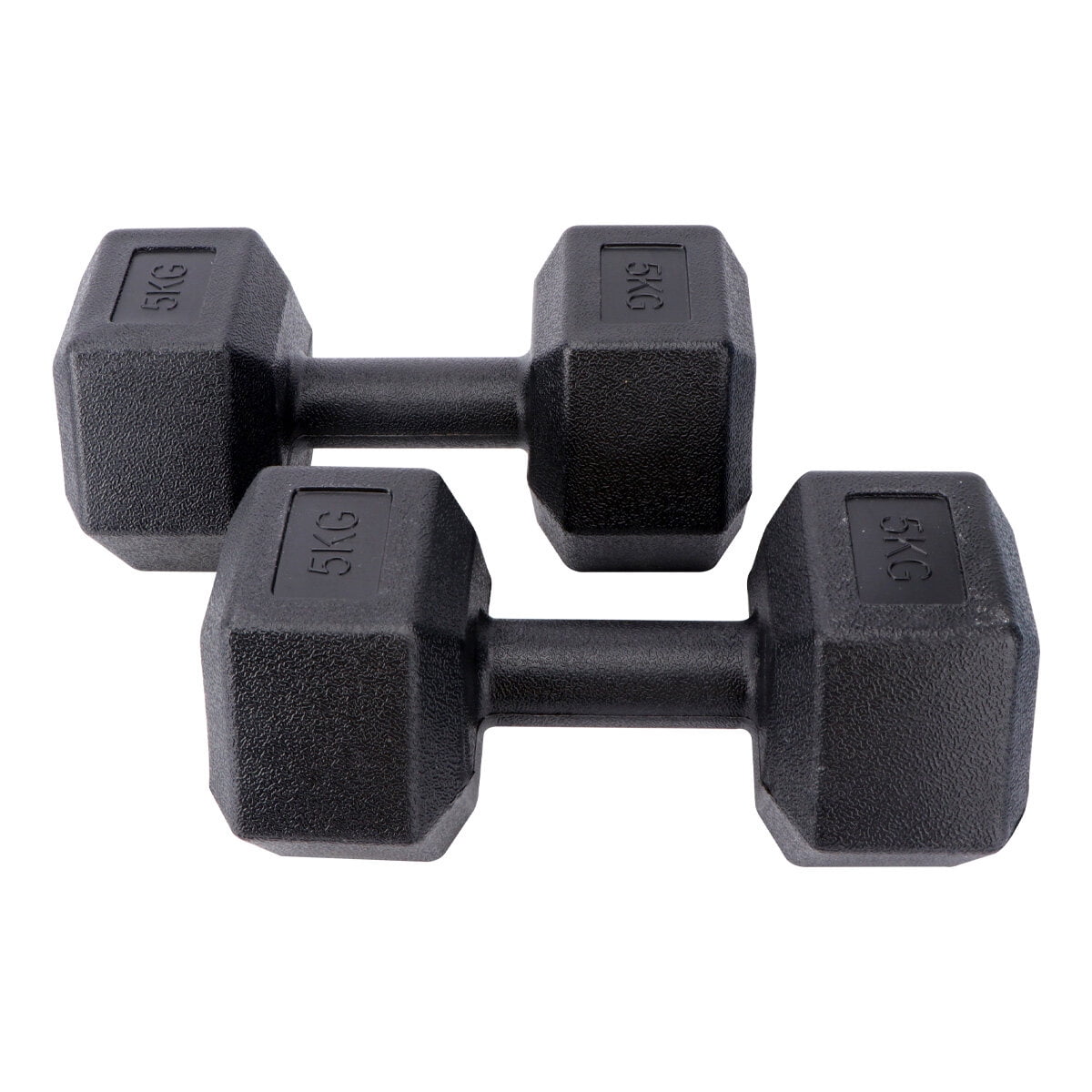 Raindrops 1Set Black Dumbbell with Comfortable PVC Grip for Effective Arm and Shoulder Workouts