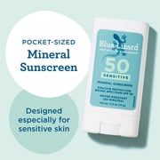 Blue Lizard Sensitive Mineral SPF 50 Sunscreen Stick, Zinc Oxide, 0.5 oz