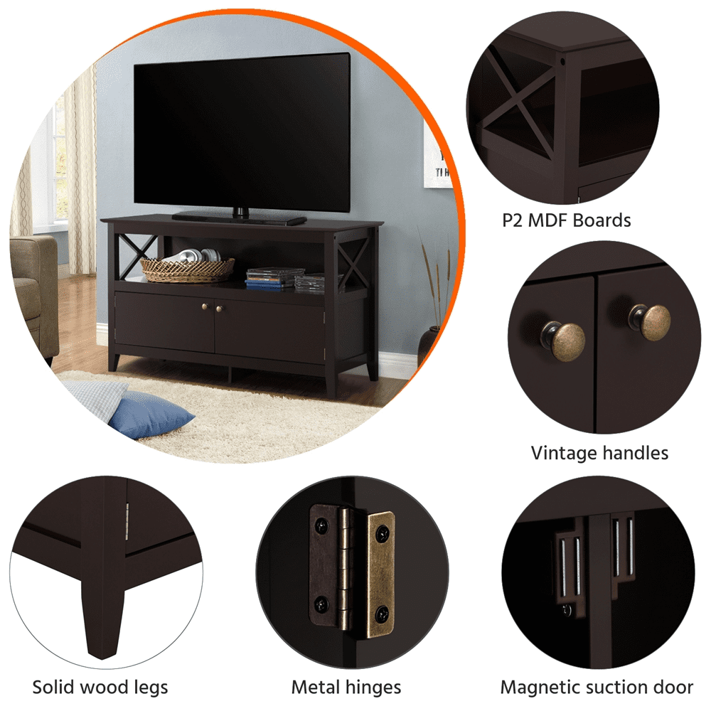 TVシアタースタンド Amazon.com: Walker Edison Modern Metal Mesh and Wood Corner