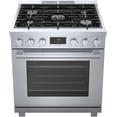 thumbnail image 3 of BOSCH 800 Series Dual Fuel Freestanding Range 30'' Stainless Steel HDS8055U HDS8055U, 3 of 7