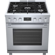 BOSCH 800 Series Dual Fuel Freestanding Range 30 Stainless Steel HDS8055U HDS8055U