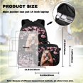 thumbnail image 7 of HUIACONG Kids Backpack Set 4-IN-1 Sakura Capybara for 6-12 Boys Girls Spine Protective School Backpack Detachable Lunch Box Pencil Case Water Bottle Holder Lightweight, 7 of 7