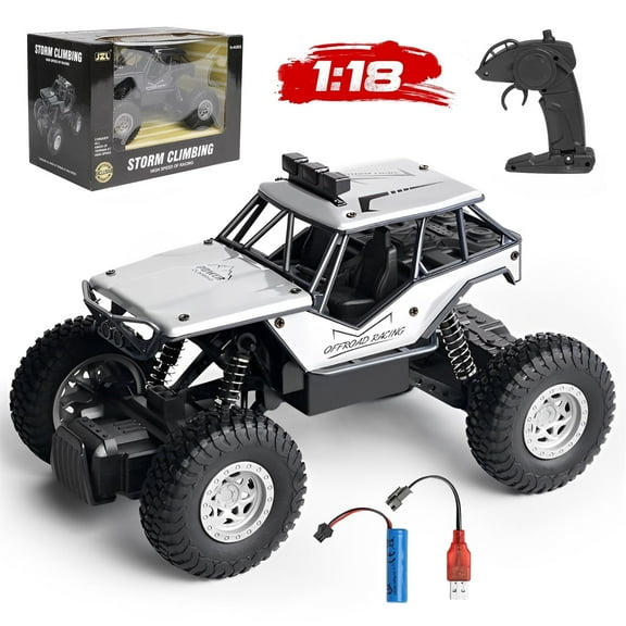 Hot Bee RC Cars-1:18 Scale Remote Control Car, 40MPH 4WD Rock Crawler Truck Gift for Boys Kids and Adults