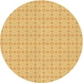 thumbnail image 1 of Ahgly Company Machine Washable Indoor Round Transitional Dark Orange Area Rugs, 4' Round, 1 of 7