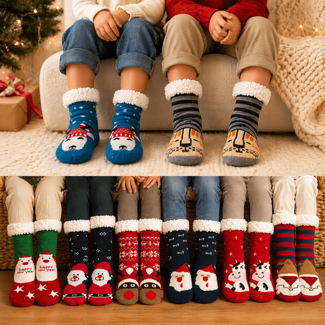 Calcetines de Borrego Peluche Mauya 5-8 años 2 pares