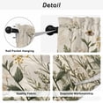 thumbnail image 5 of Botanical Tier Curtains, Retro Plant Wildflower Green Leaf Ferns Light Filtering Kitchen Curtains, 2Pcs Rod Pocket Half Window Treatments Panels for Sink Cafe Cabinet Basement 27.5x45 Inches, 5 of 9