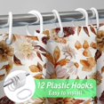 thumbnail image 4 of Fall Shower Curtain, Fall Maple Leaves Floral Shower Curtains for Bathroom, Autumn Thanksgiving Day Harvest Decor Waterproof Fabric with Hooks 72x72 Inch, 4 of 6