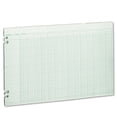 thumbnail image 1 of Papel Ledger Wilson Jones, con forma de columna, color verde rayado, 11 x 17, 1 of 2