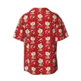 thumbnail image 2 of Haiem cute Christmas Moose Men's Casual Shirts Short Sleeve Button Down Shirts Fashion Textured Summer Beach Shirt-3X-Large, 2 of 7