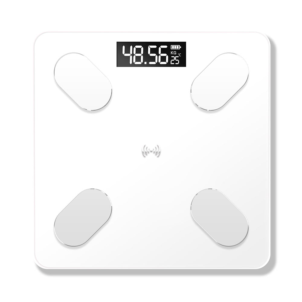 Electronic Digital Bathroom Scales Weighing Bluetooth Smart Body Fat BMI Monitor 