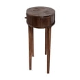 thumbnail image 4 of Baxton Studio Linore Fluted Wood Console Table 2-Drawer Oval Accent Table, 4 of 10
