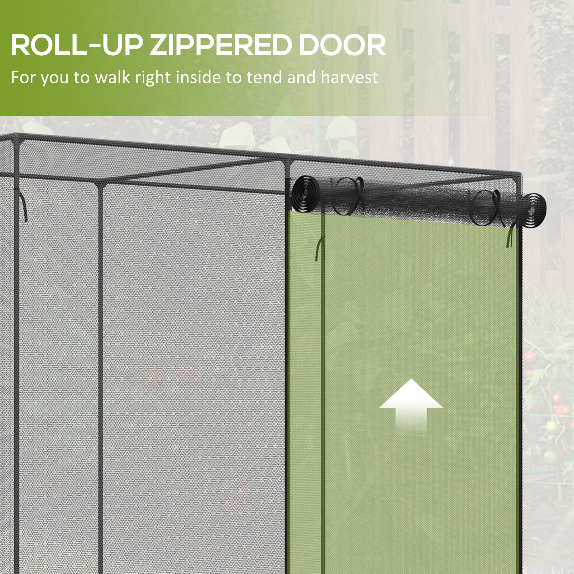 Outsunny 6 x 3ft Crop Cage Black