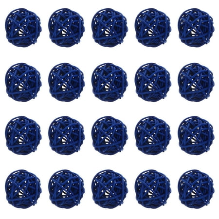 

NUOLUX 20pcs Home Decorative Rattan Balls Creative Photo Props DIY Decorative Balls