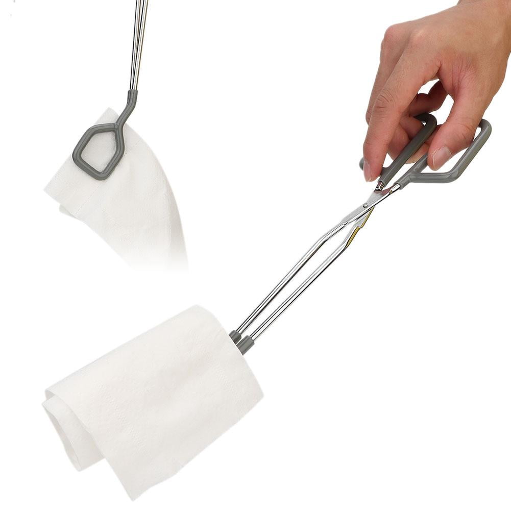 Tebru Toilet Aid, Long Toilet Paper Tongs Toilet Aid Bathroom Wiping