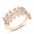 thumbnail image 2 of London Fine Jewelry 0.43 CTTW Diamond Crown Ring, Engagement Rings, Wedding Rings for Women, Promise Rings for Women on Solid 14K Gold (H Color, SI1-SI2 Clarity), 2 of 5