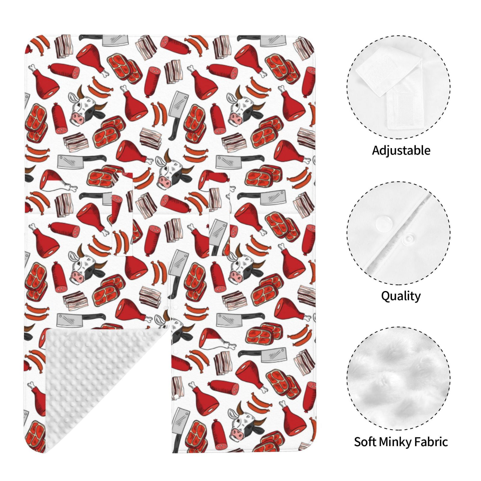 Naloa Red Food Baby Car Seat Cover, Breathable Baby Carrier Cover, Multiuse Baby Carrier Cover & Nursing Breastfeeding Cover
