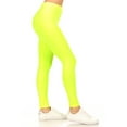 thumbnail image 3 of Moa Collection Women's Casual High Waist Solid Full Length Leggings (Pack of 2), 3 of 5