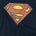 thumbnail image 2 of DC Retro Supes Logo Distressed Women's T Shirt, Navy, Medium, 2 of 6