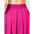 thumbnail image 5 of Womens Hot Pink Flowing Maxi Skirt A-Line Casual Solid Color, 5 of 5