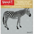 thumbnail image 2 of Stencil1 Zebra Art Stencils - 5.75" x 6" Reusable Mylar Stencil, 2 of 3