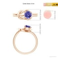 thumbnail image 4 of Angara Natural 0.9 Ct. Tanzanite Solitaire Ring in 14K Rose Gold for Women (Ring Size: 11.5), 4 of 9