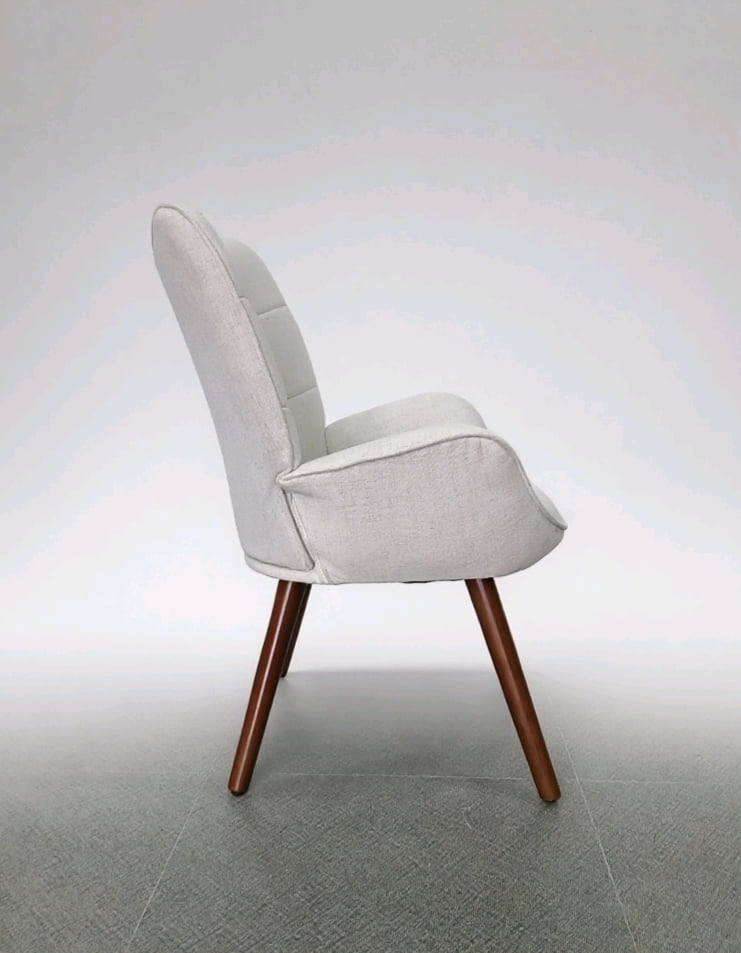 Garvee Upholstered Chairs for Dining Table, Mid Century Faux Leathern Kitchen Chairs with Metal Legs, Farmhouse High Back Dinning Chair for Kitchen, Dining Room, Living Room, Restaurant, Café White