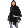 thumbnail image 3 of Ponchos for Women One Piece Poncho Capes Poncho Knit Ponchos Poncho Poncho Relaxed Shawls Wrap Coats Tops, 3 of 6