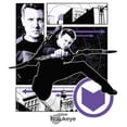 thumbnail image 2 of Girl's Marvel Hawkeye Graphic Panel Icon  Graphic Tee White Medium, 2 of 4