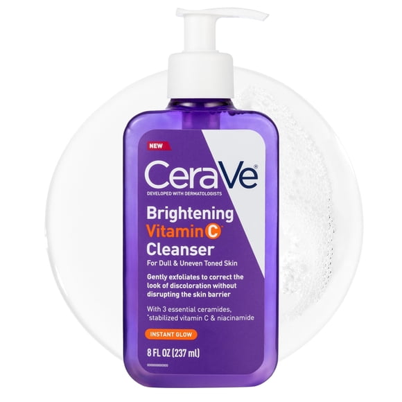 Limpiador facial CeraVe con vitamina C hidratante 237 ml