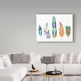 thumbnail image 3 of Trademark Fine Art 'Rainbow Feathers III' Canvas Art by Farida Zaman, 3 of 3