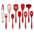 thumbnail image 3 of 10PCS Silicone Spatula Set With 600°F Heat Resistant, Kitchen Silicone Spatula Utensil Set Rubber Spatulas For Nonstick Cookware For Cooking Baking Mixing, 3 of 8