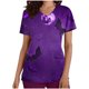 thumbnail image 1 of Mujeres Pantalones Cortos, V-Cuello Camuflaje Impreso Manga Corta Ropa de Trabajo con Bolsillo, Poliéster Casual, 1 of 1