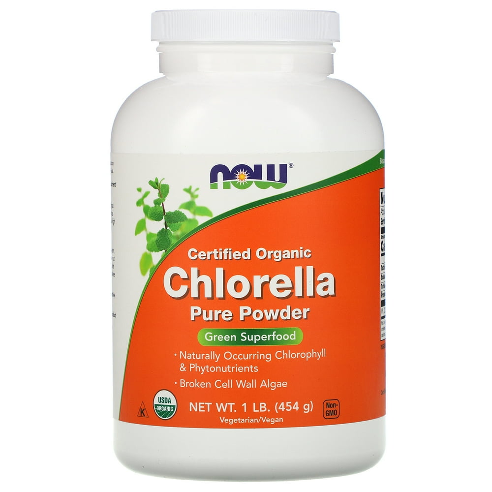 Now Foods Organic Chlorella Powder, 1.0 Lb