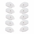 thumbnail image 2 of Tens Unit Muscle Stimulator Replacement Pads Patches 10 Pads (5 Pairs) Stick-on Pads Reusable Electrodes Snap On,Latex Free (White), 2 of 4