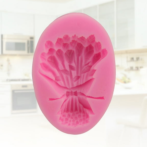 WHAMVOX Pink Silicone Flower Shape Cake Mold for Baking Use Flexible Reusable 3D Molds