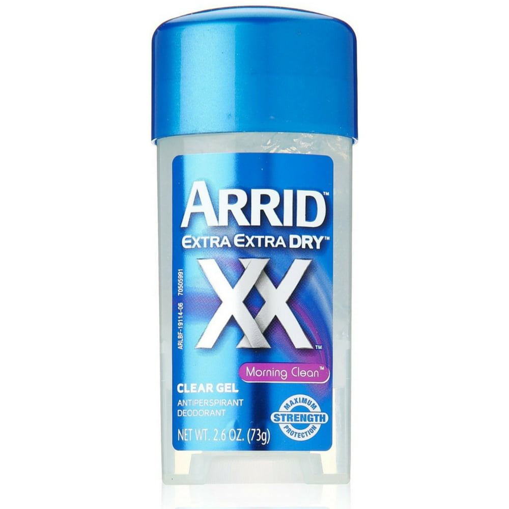 2 Pack ARRID Extra Dry AntiPerspirant Deodorant Clear Gel, Morning Clean 2.60 oz Walmart