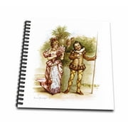 3dRose Brundage ï¿½ Twelfth Night - Mini Notepad, 4 by 4-inch