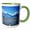 Green/White, variant on 3drose, Road to the Eastern Sierras, 11oz Mug