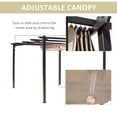 thumbnail image 4 of Outsunny 10' x 13' Pergola with Retractable Shade Canopy, Aluminum, Gray, 4 of 9