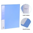 thumbnail image 3 of Uxcell 11.6 x 8.3'' Portfolio Binder Folder, 30 Pages Presentation Book with Clear Plastic Protector Sleeves, Light Blue, 3 of 6