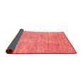thumbnail image 2 of Ahgly Company Indoor Round Abstract Red Contemporary Area Rugs, 7' Round, 2 of 4
