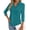 Lake Blue, variant on Womens Polo Shirts Business Casual 3/4 Sleeve Tops V Neck Dressy Work Blouses Office Clothes