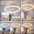 thumbnail image 2 of Foco Ventilador Dosyu LED E27 Con Control Remoto 3 Velocidades 3 Modos De Luz, 2 of 7