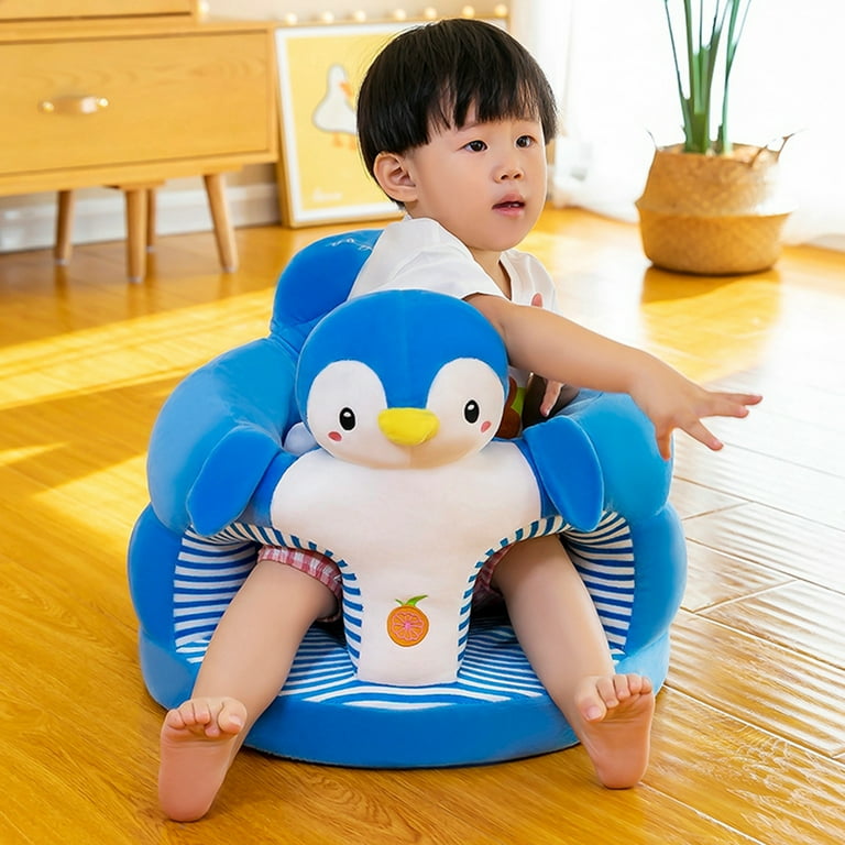 Cute Cartoon Animal Shaped Baby Learn to Sit up Chair Thick Stuffed Plush Sofa Infants Floor Support Seat