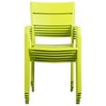 thumbnail image 2 of Pangea Home Miami 34" Chaise de Salle à Manger en Aluminium Vert (Lot de 6), 2 of 3
