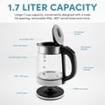 thumbnail image 3 of Hervidor de agua de vidrio digital AROMA Professional de 1,7 l / 7 tazas (AWK-170D), 3 of 6