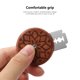 thumbnail image 5 of mfyjkho Cortador de pan redondo de madera|cuchillo portátil para cortar pan suave|hoja de acero inoxidable|mango de madera de peral|tamaño compacto 4,6 x 4,6 x 0,8 cm|ideal para cocina o camping, 5 of 8