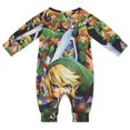 thumbnail image 2 of The Legend of Zelda Link's Awakening Game Baby Rompers One-Piece Long Sleeve Jumpsuit Bodysuits Newborn Infant Toddler Outfit Kid Clothes Sets, 2 of 8